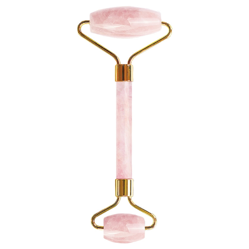 Rouleau de massage visage quartz rose yu beauty 3