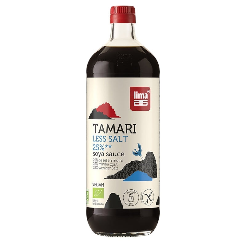 Sauce de soja avec 25% de sel en moins BIO - Tamari - 1l - Lima