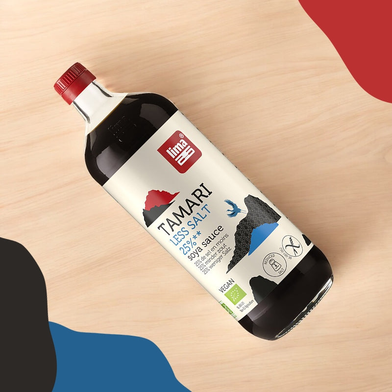 Sauce de soja avec 25% de sel en moins BIO - Tamari - 1l - Lima
