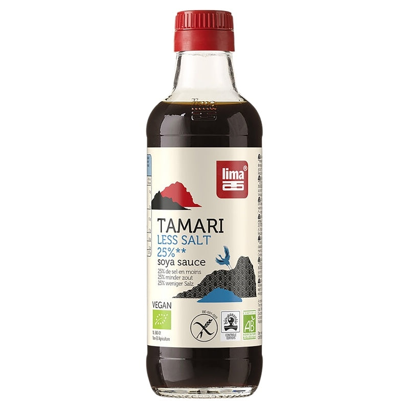 Sauce de soja avec 25% de sel en moins BIO - Tamari - 250ml - Lima