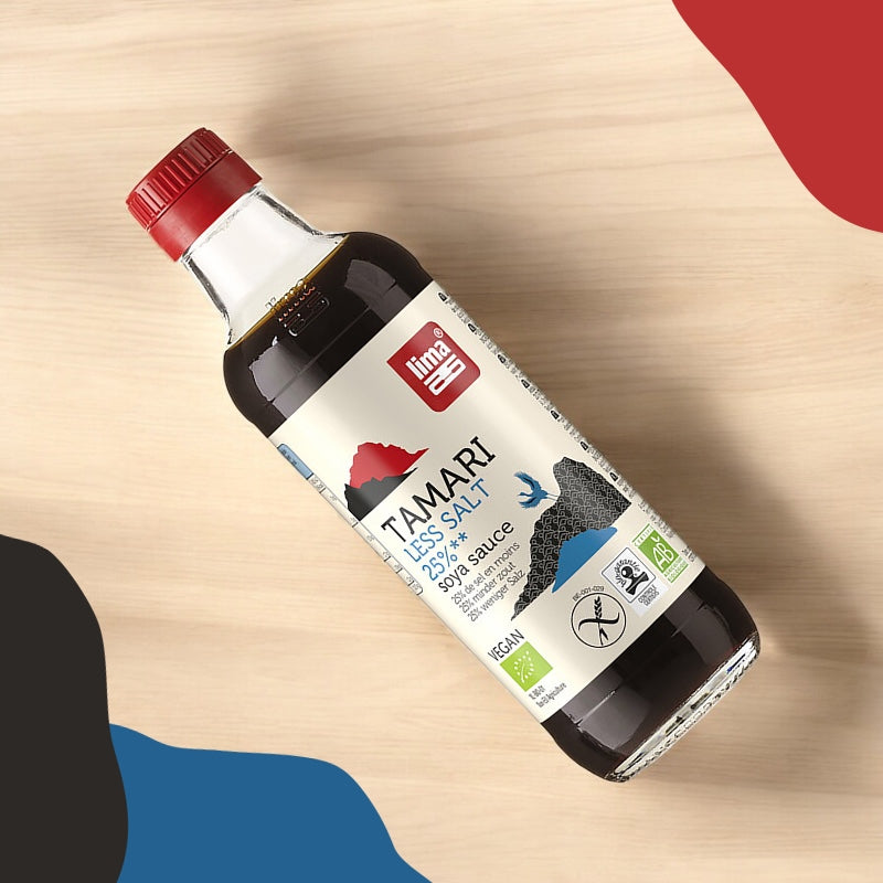 Bio-Tamari-Sojasauce mit 25 % weniger Salz – 250 ml – Lima