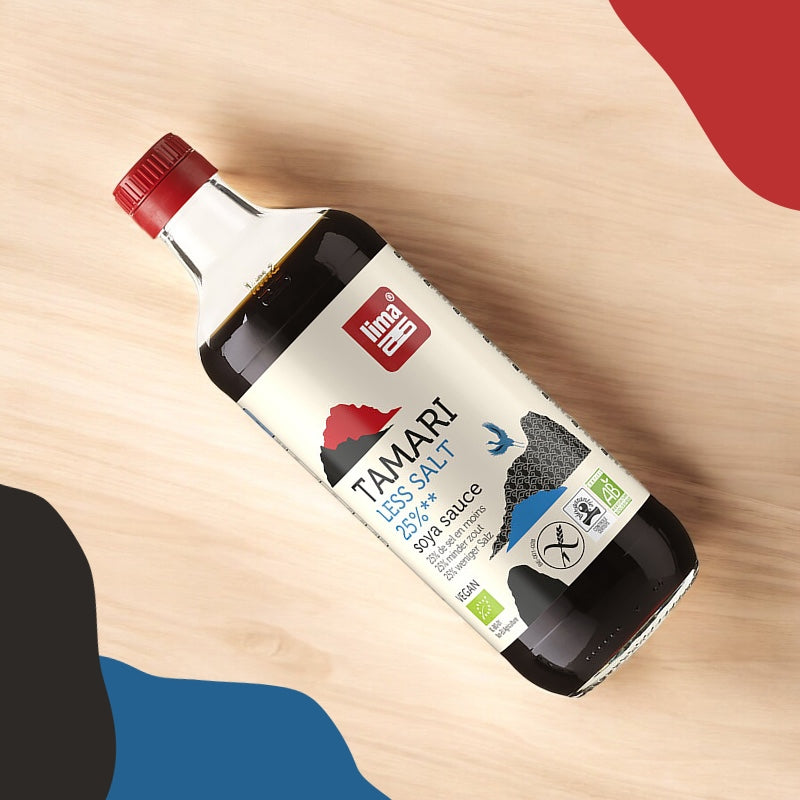 Sauce de soja avec 25% de sel en moins BIO - Tamari - 500ml - Lima