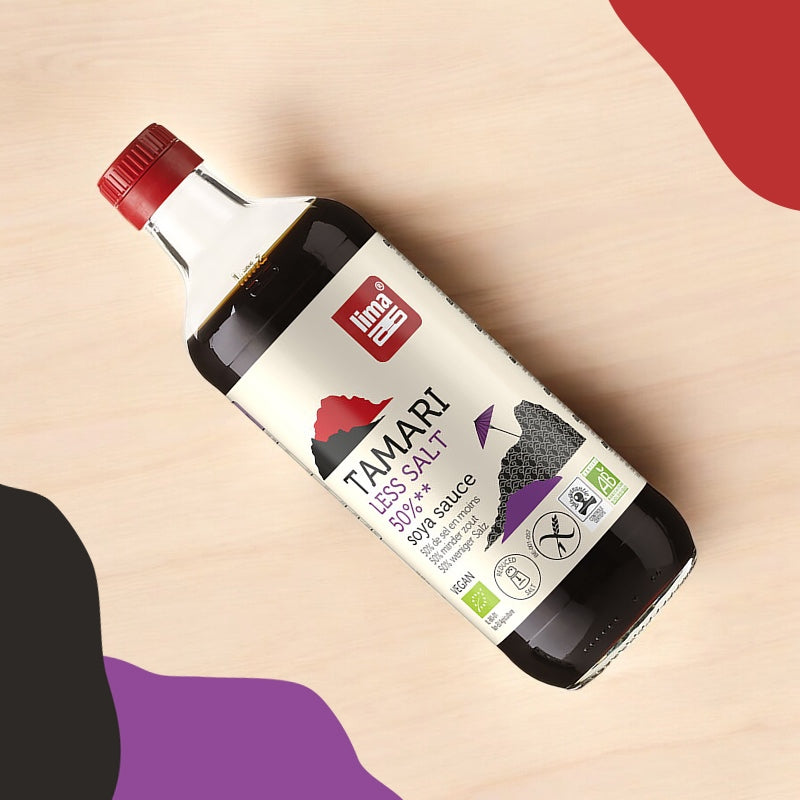 Sauce de soja avec 50% de sel en moins BIO - Tamari - 500ml - Lima
