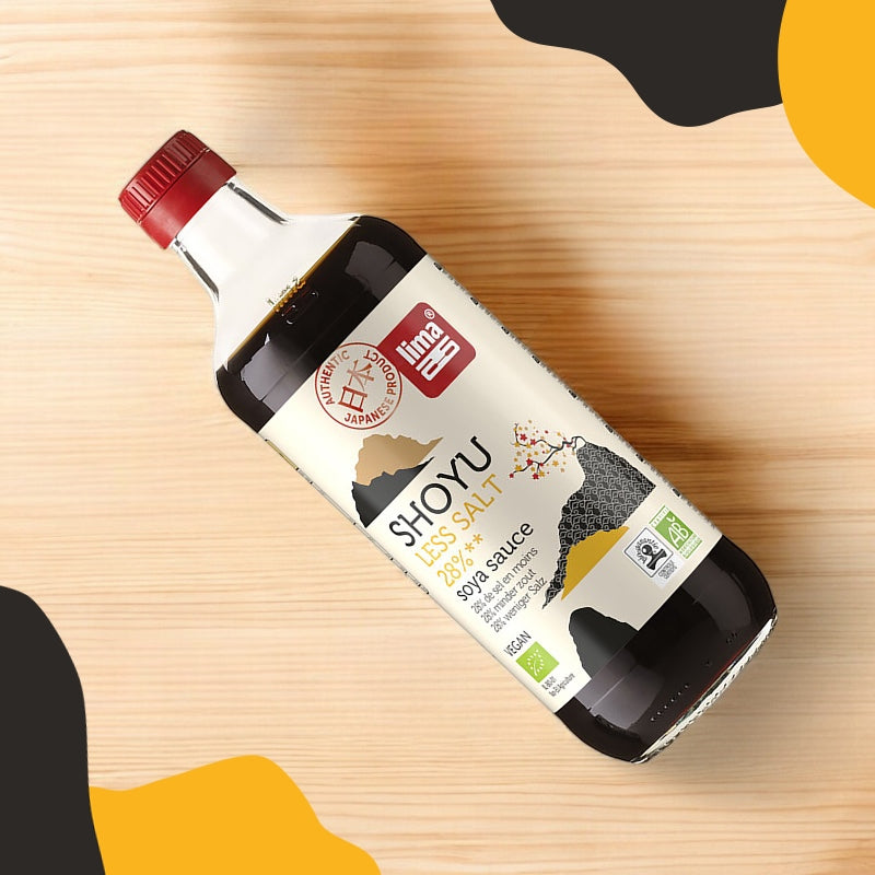 Sauce de soja & blé avec 28% de sel en moins BIO - Shoyu - 500ml - Lima