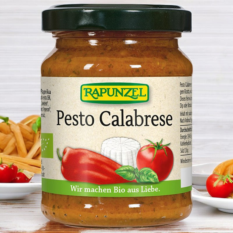 Sauce pesto Calabrese BIO - 120g - Rapunzel