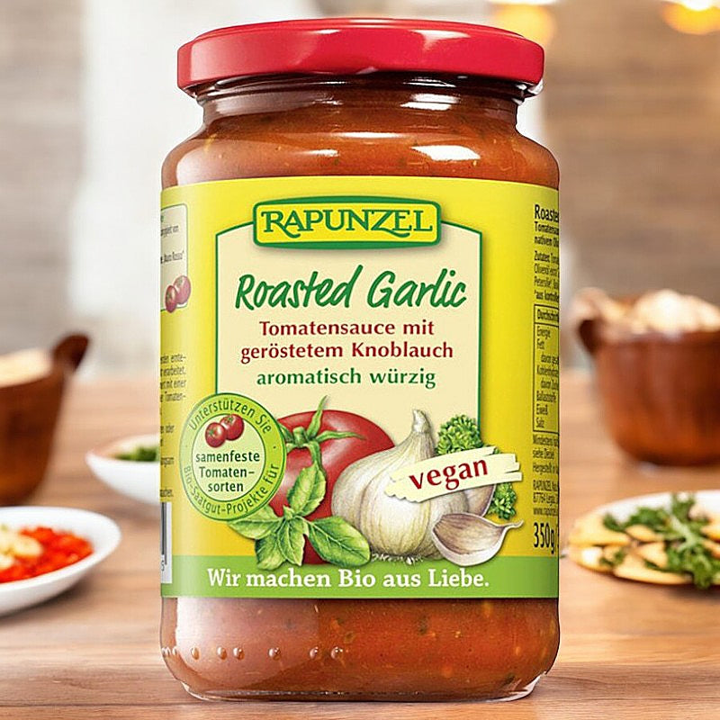 Sauce tomate à l'ail grillé BIO - 350g - Rapunzel