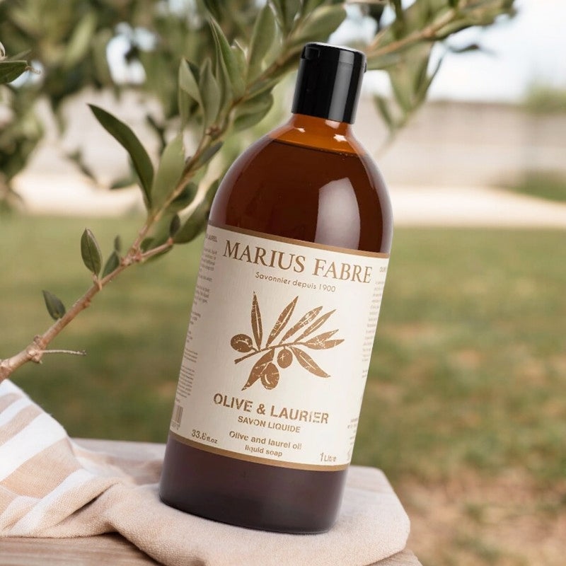 Flüssige Aleppo-Seife mit Oliven- und Lorbeerduft – 1 Liter – Marius Fabre
