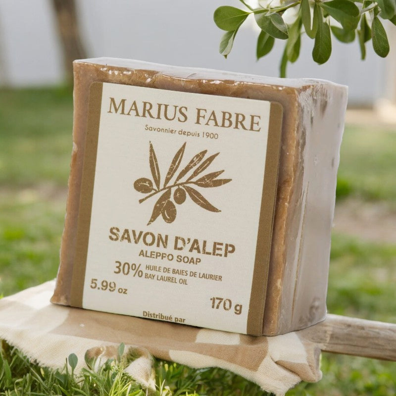 Aleppo-Seife mit Olivenöl und 30 % Lorbeer – 170 g – Marius Fabre