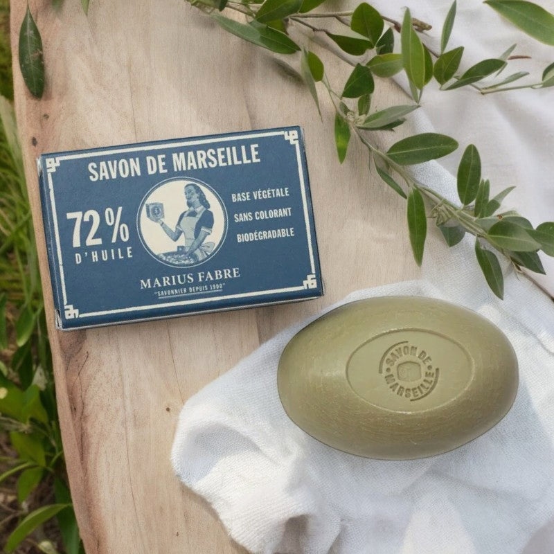 Grüne Marseille-Seife mit Olivenöl - 150 g - Marius Fabre