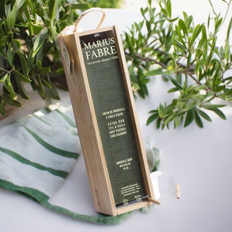 Grüne Marseille-Seife mit Olivenöl – 2,5 kg – Marius Fabre