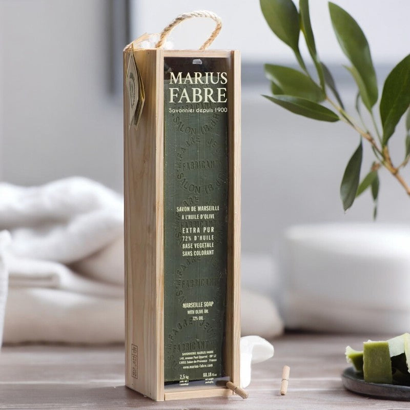 Grüne Marseille-Seife mit Olivenöl – 2,5 kg – Marius Fabre