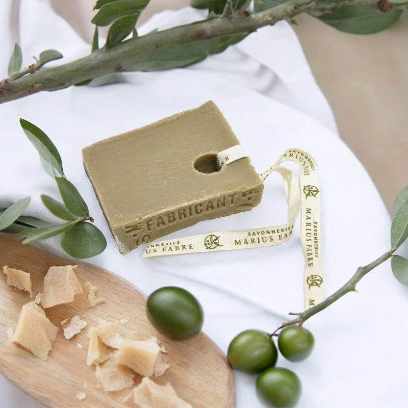 Grüne Marseiller Seife „in Scheiben“ mit Olivenöl – 90 g – Marius Fabre