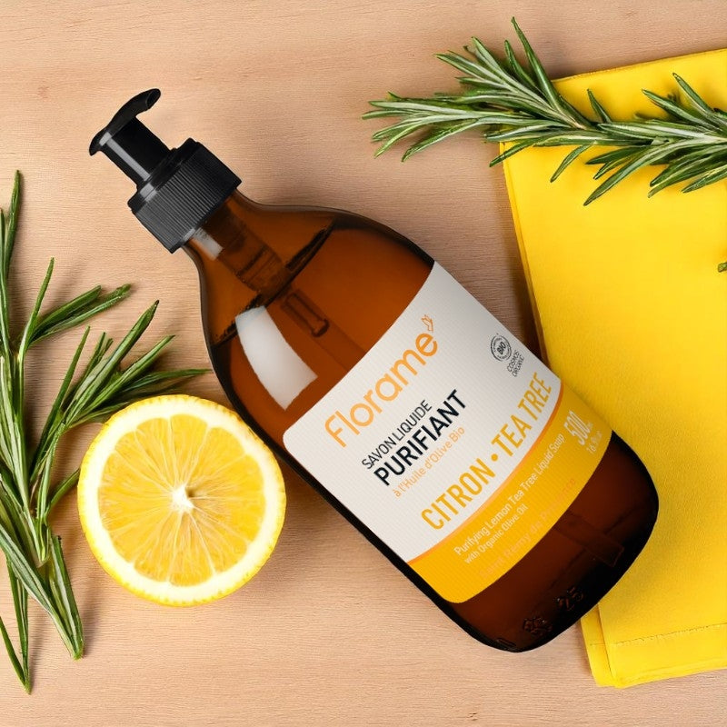 Savon liquide BIO citron & tea tree - 500ml - Florame