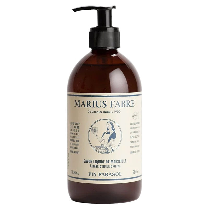 Savon liquide de Marseille au pin parasol - 500ml - Marius Fabre