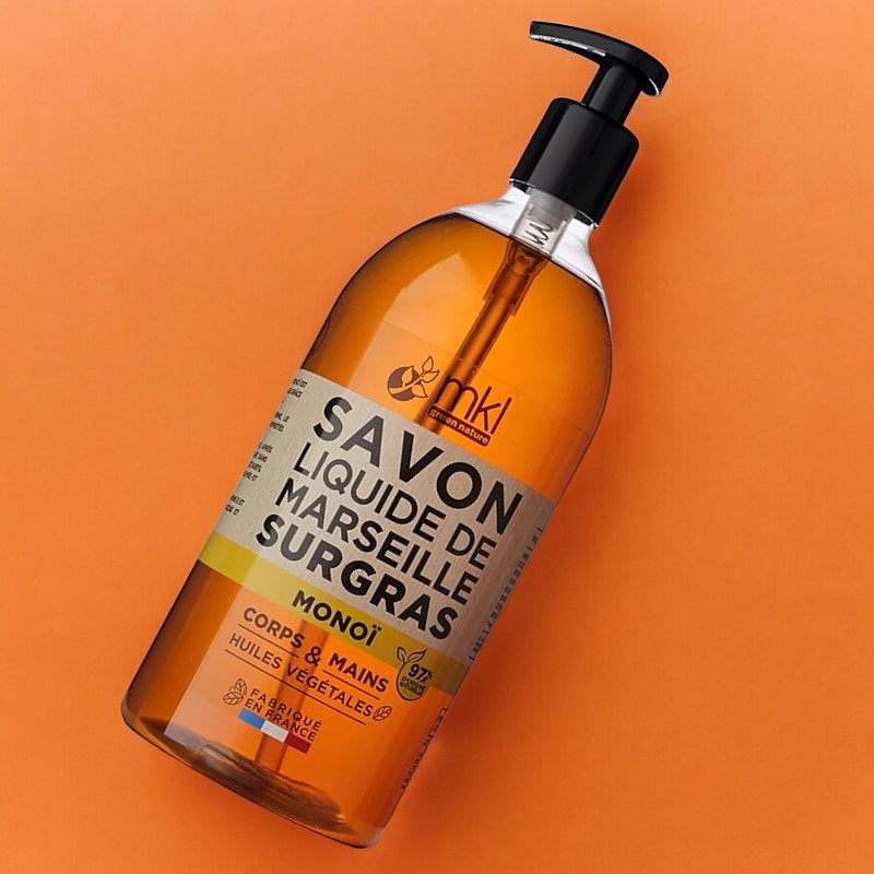 Savon liquide de Marseille monoï - 1l - MKL Green Nature