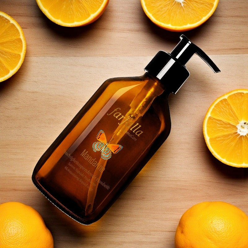 Savon liquide hydratant BIO mandarine - 250ml - Farfalla