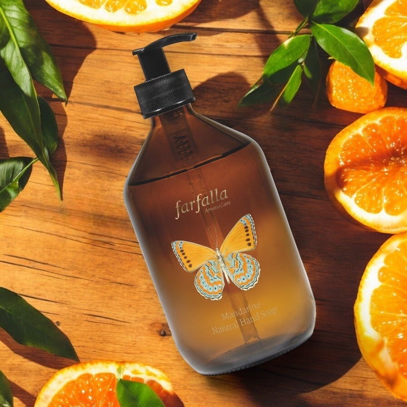 Savon liquide hydratant BIO mandarine - 500ml - Farfalla