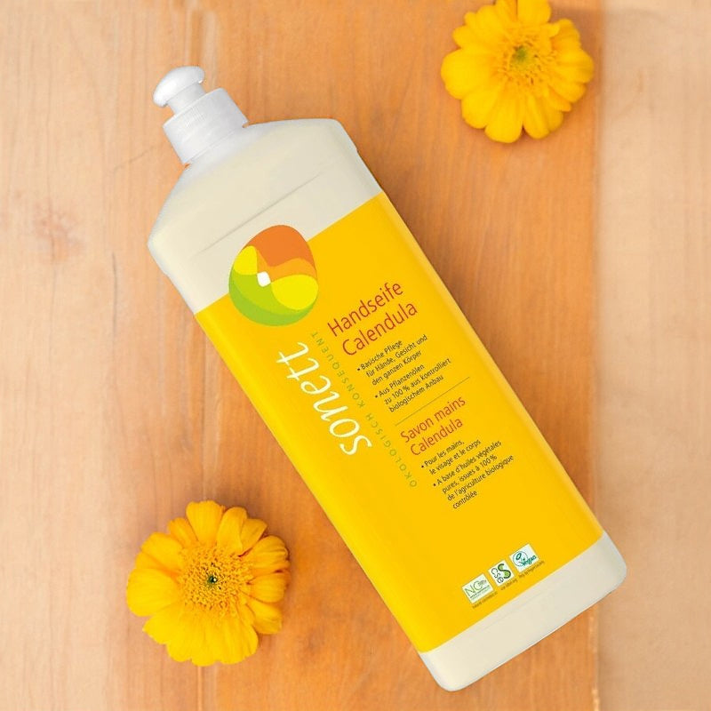 ECO Calendula Flüssigseife für Hände, Gesicht und Körper – 1 l – Sonett