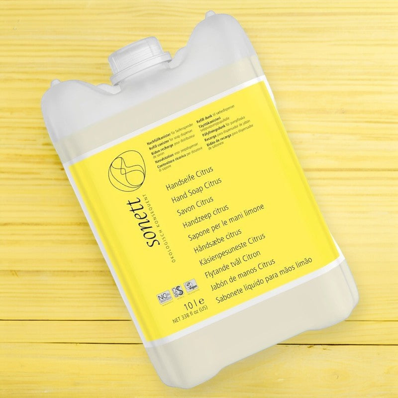 ECO Citrus Flüssigseife für Hände, Gesicht und Körper – 10 l – Sonett