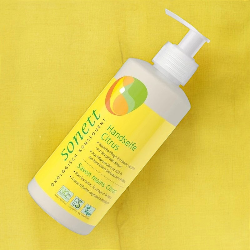 ECO Citrus Flüssigseife für Hände, Gesicht und Körper – 300 ml – Sonett