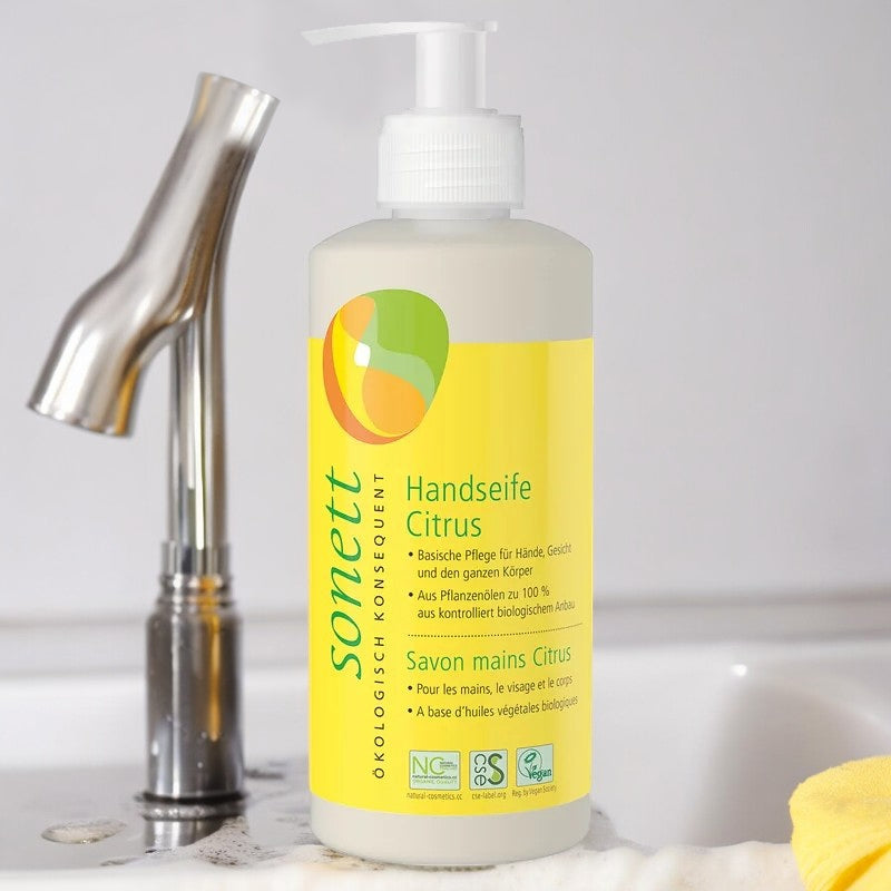 Savon liquide mains, visage & corps citrus ECO - 300ml - Sonett﻿
