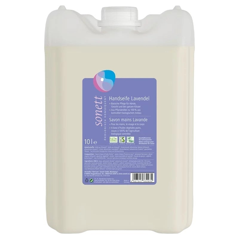 Savon liquide mains, visage & corps lavande ECO - 10l - Sonett﻿