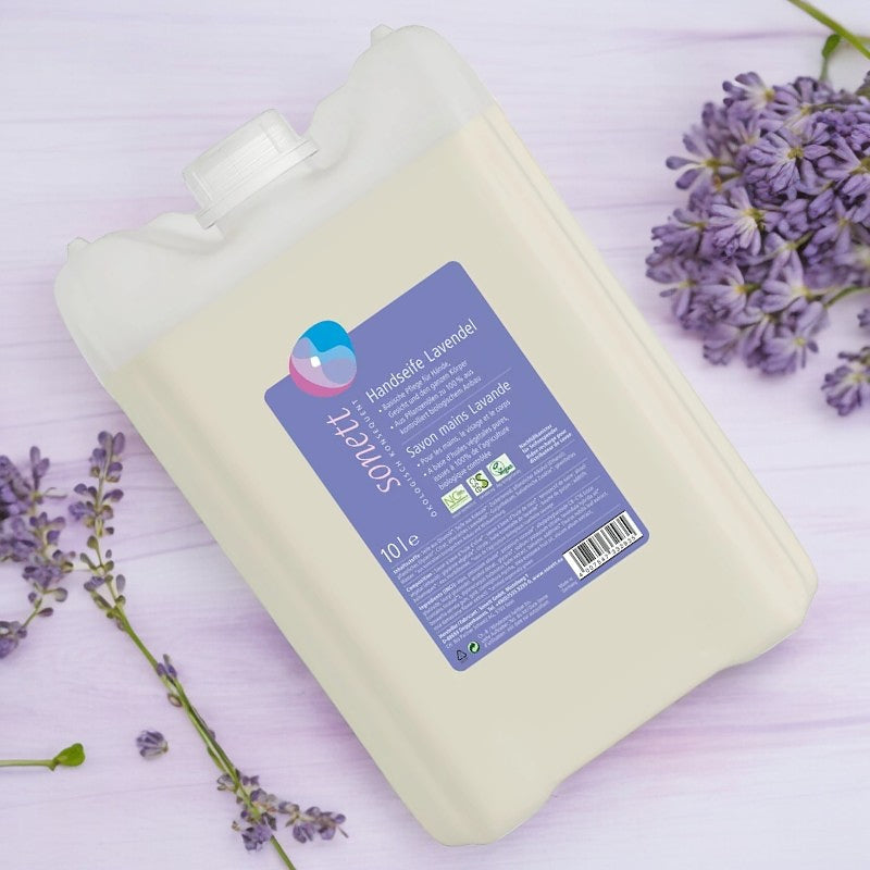 ECO Lavendel Flüssigseife für Hände, Gesicht und Körper – 10 l – Sonett