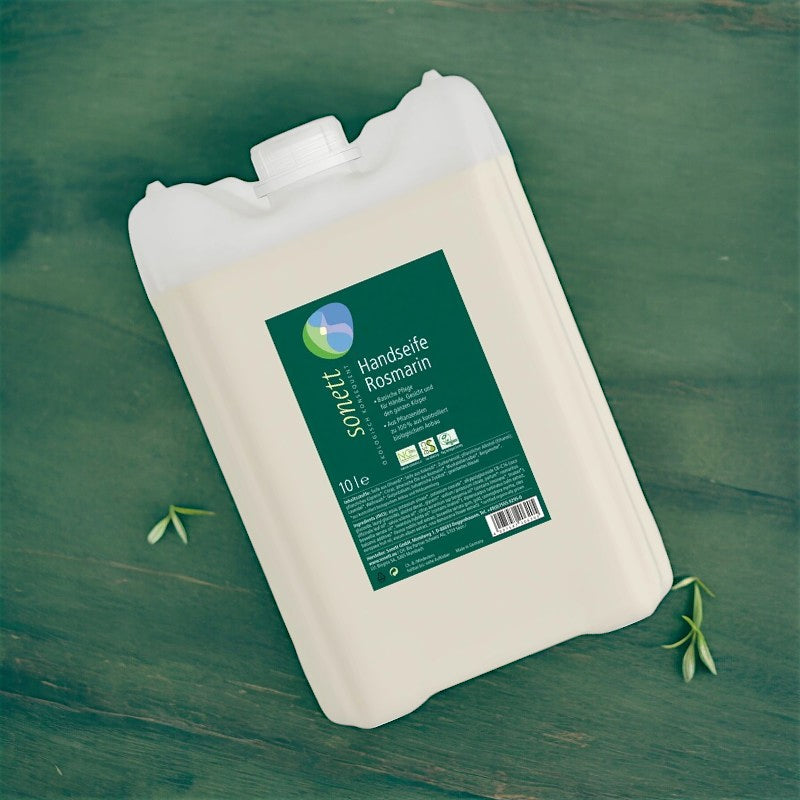 ECO Rosmarin Flüssigseife für Hände, Gesicht und Körper – 10 l – Sonett