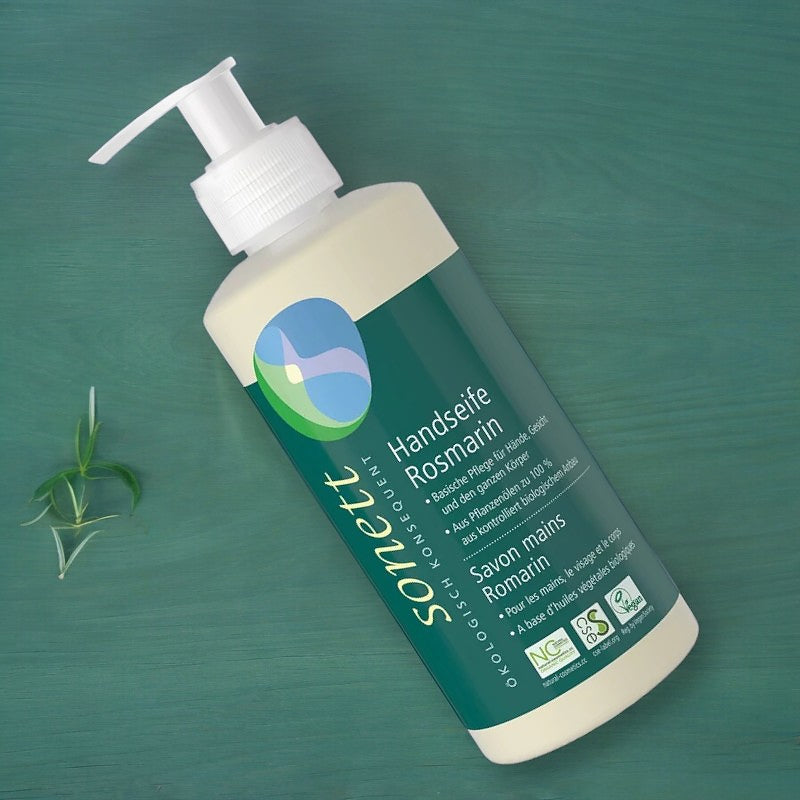 Rosmarin ECO Flüssigseife für Hände, Gesicht und Körper – 300 ml – Sonett