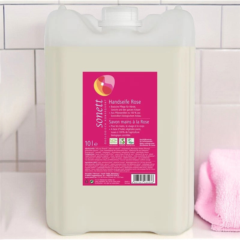 Savon liquide mains, visage & corps rose ECO - 10l - Sonett﻿
