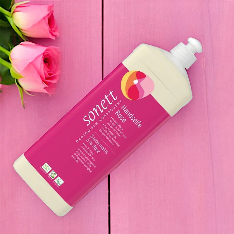 ECO Pink Flüssigseife für Hände, Gesicht und Körper – 1 l – Sonett
