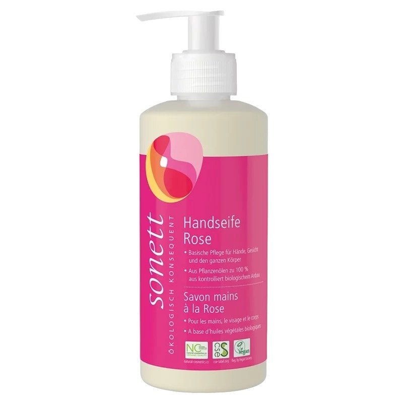 Savon liquide mains, visage & corps rose ECO - 300ml - Sonett﻿