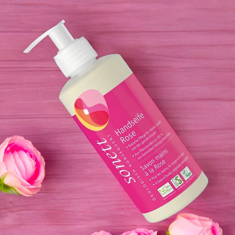 ECO Pink Flüssigseife für Hände, Gesicht und Körper – 300 ml – Sonett