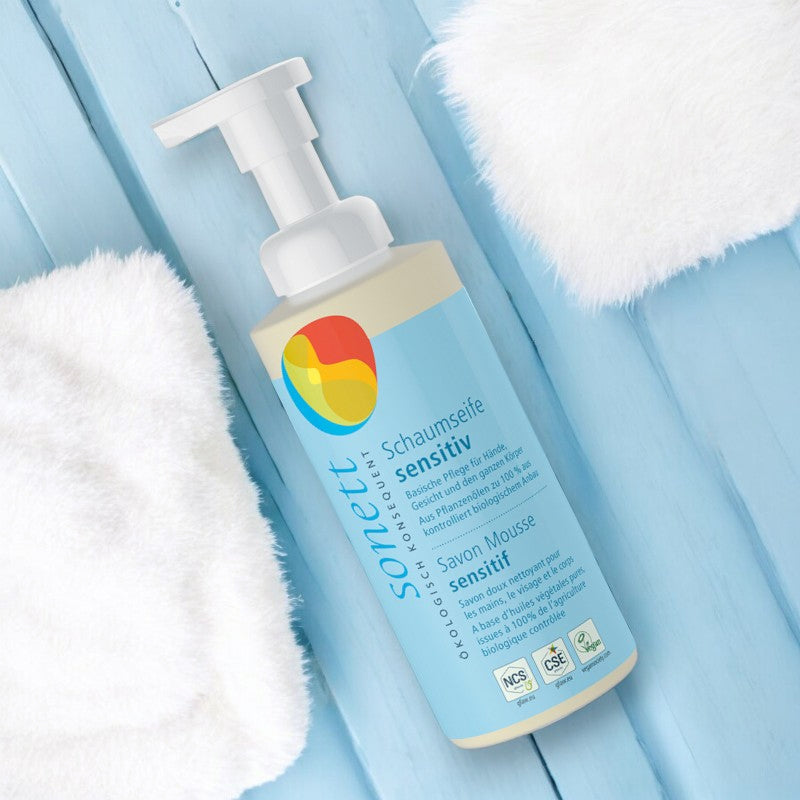 Savon liquide mains, visage & corps sensitif sans parfum ECO - 200ml Sonett﻿