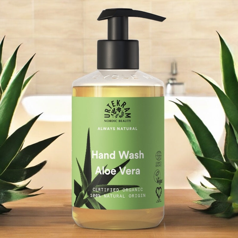 Savon liquide pour les mains régénérant BIO aloe vera - 380ml - Urtekram