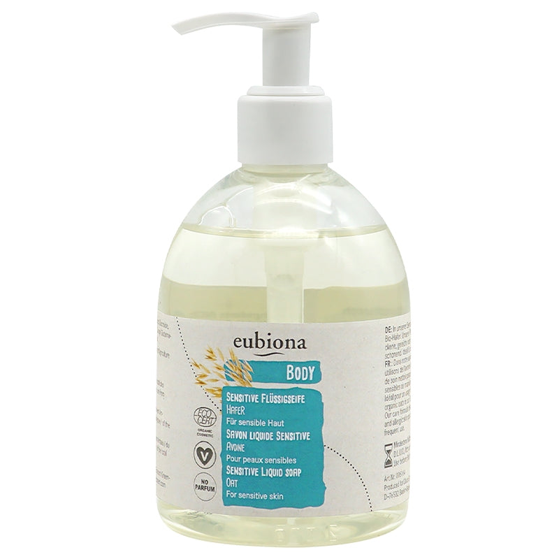 Savon liquide pour les mains sensitive BIO ﻿avoine - 300ml - Eubiona