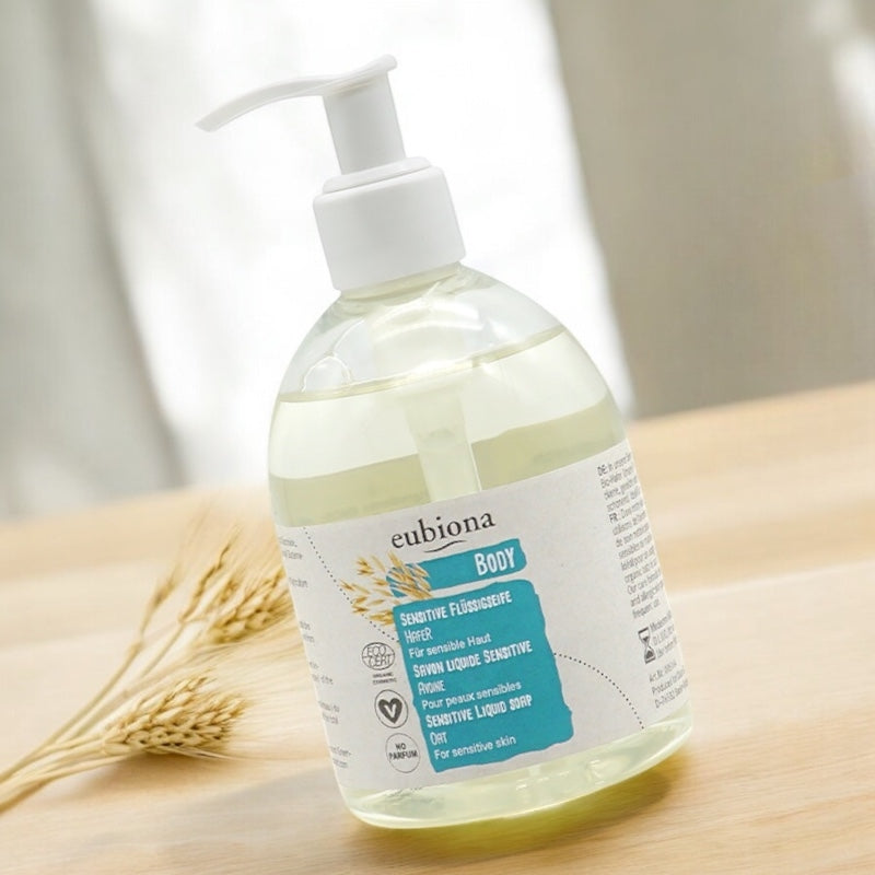 Savon liquide pour les mains sensitive BIO ﻿avoine - 300ml - Eubiona