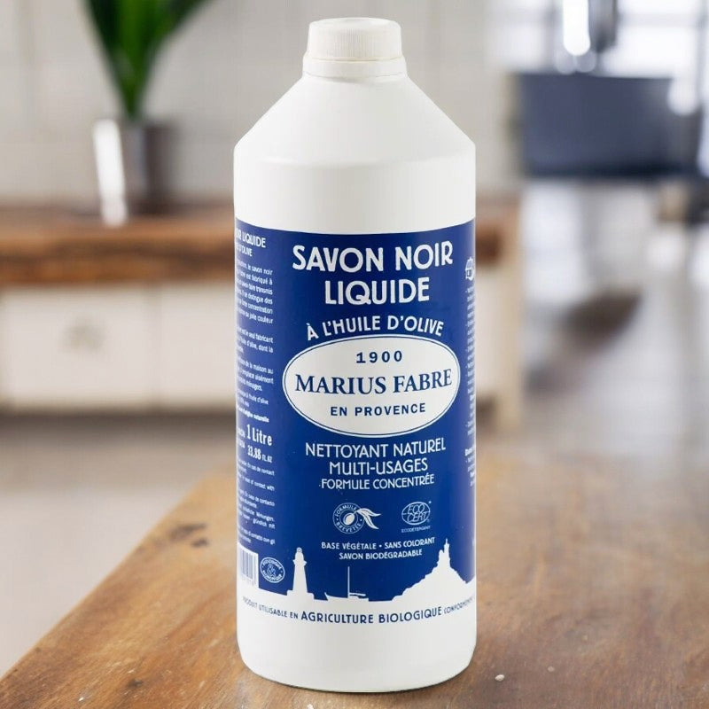 Flüssige schwarze Seife mit Olivenöl - 1L - Marius Fabre