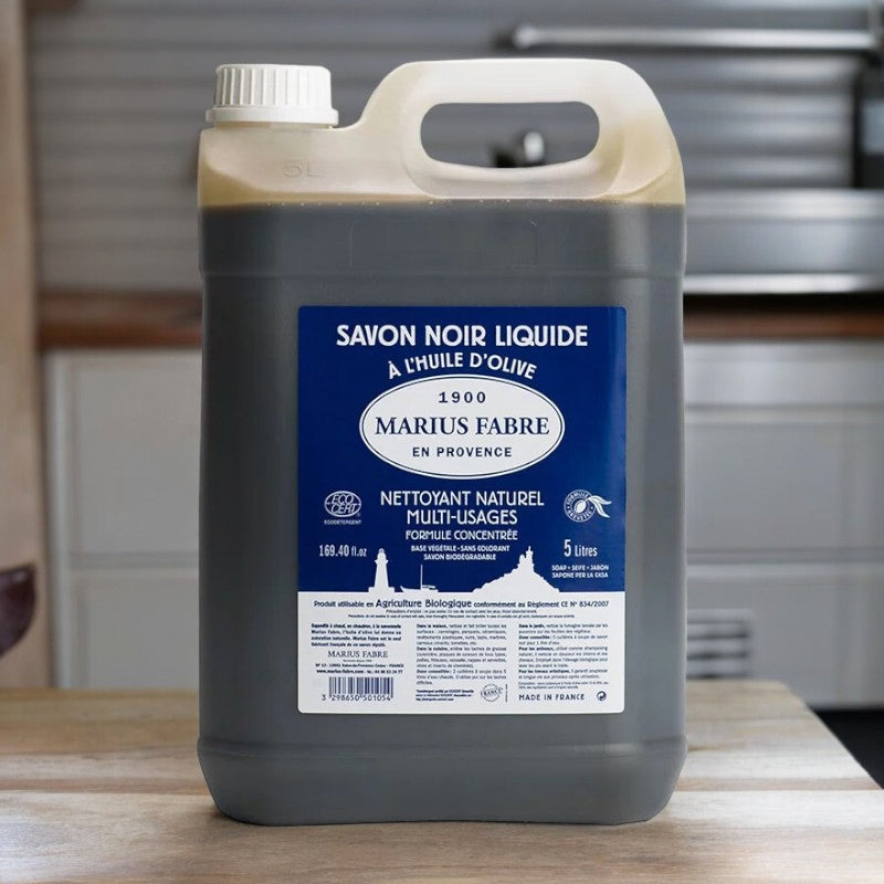 Flüssige schwarze Seife mit Olivenöl - 5L - Marius Fabre