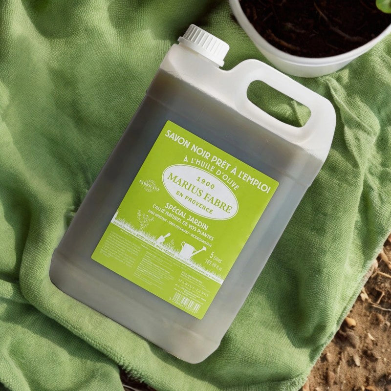 Gebrauchsfertige flüssige schwarze Seife „Special Garden“ – 5 l – Marius Fabre