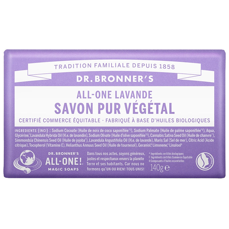 Reine Bio-Lavendelseife - 140 g - Dr. Bronner's