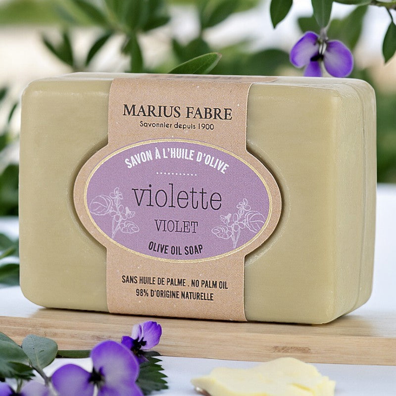 Savonnette a l huile d olive a la violette 100 g marius fabre 2