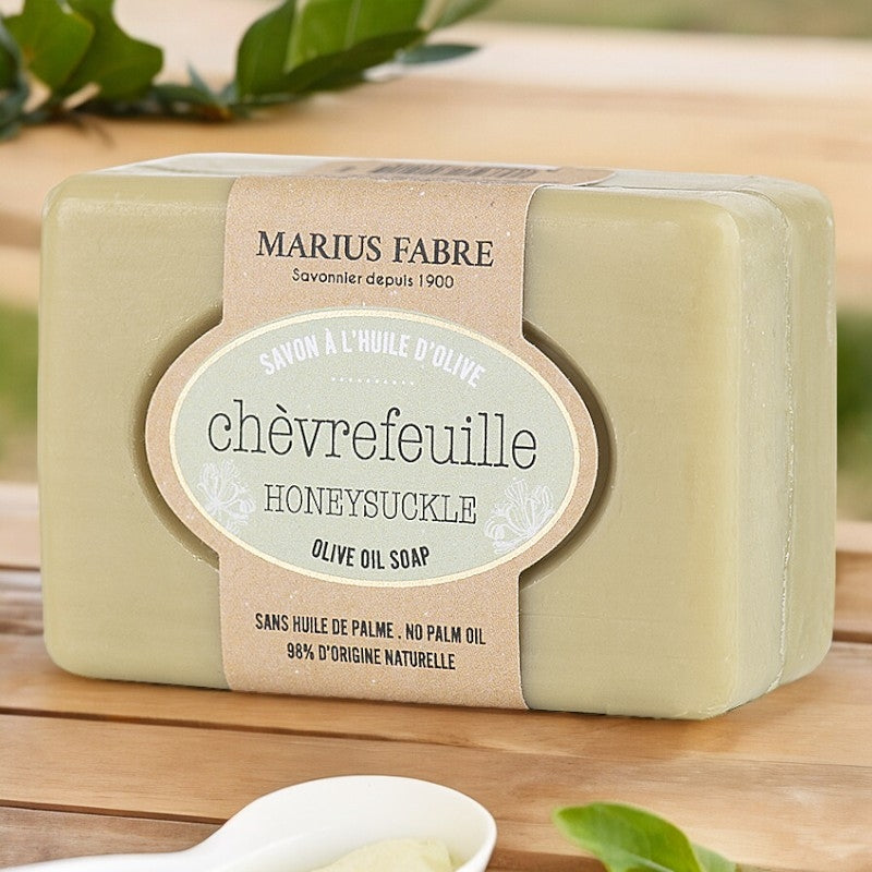 Savonnette a l huile d olive au chevrefeuille 100 g marius fabre 2