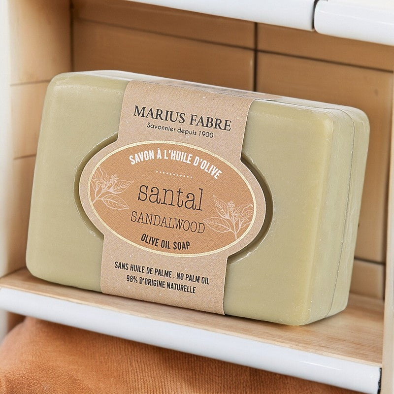Savonnette a l huile d olive au santal 100 g marius fabre 3