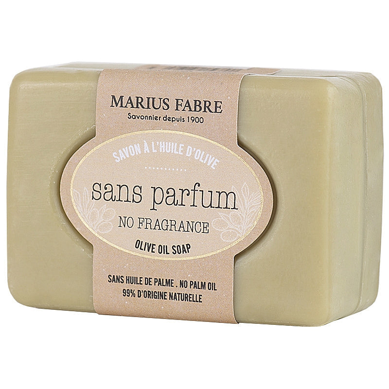 Savonnette à l'huile d'olive sans parfum - 100g - Marius Fabre