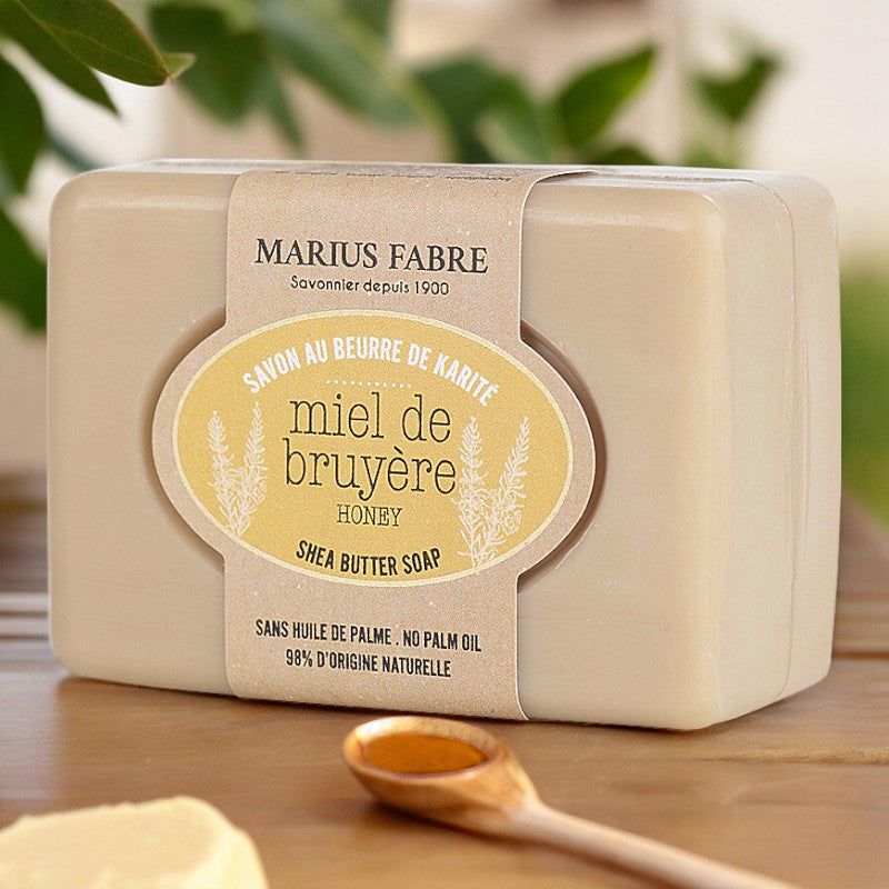 Savonnette au beurre de karite au miel de bruyere 100 g marius fabre 2
