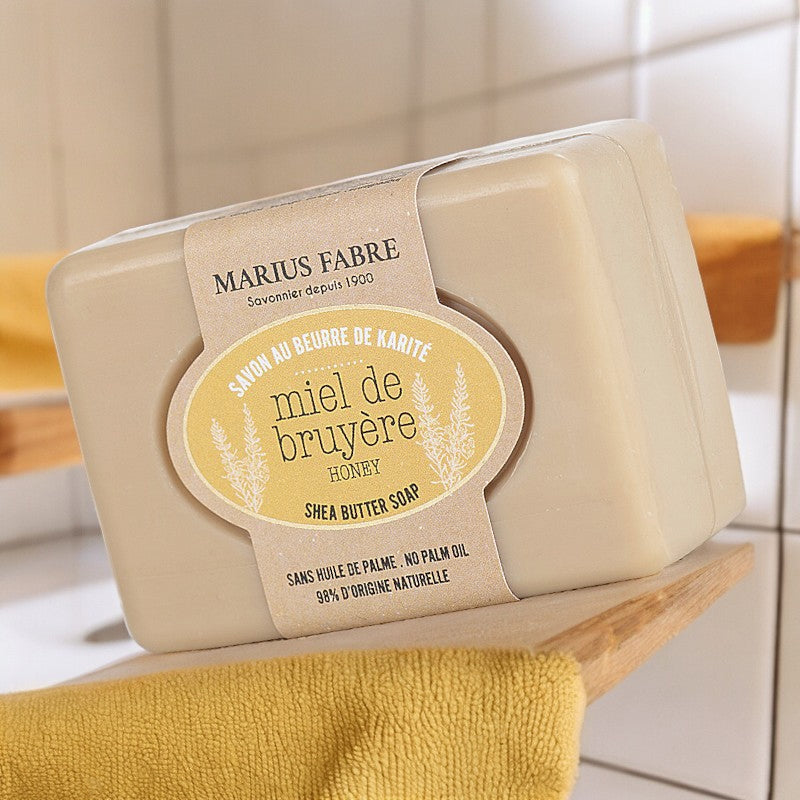 Savonnette au beurre de karite au miel de bruyere 100 g marius fabre 3
