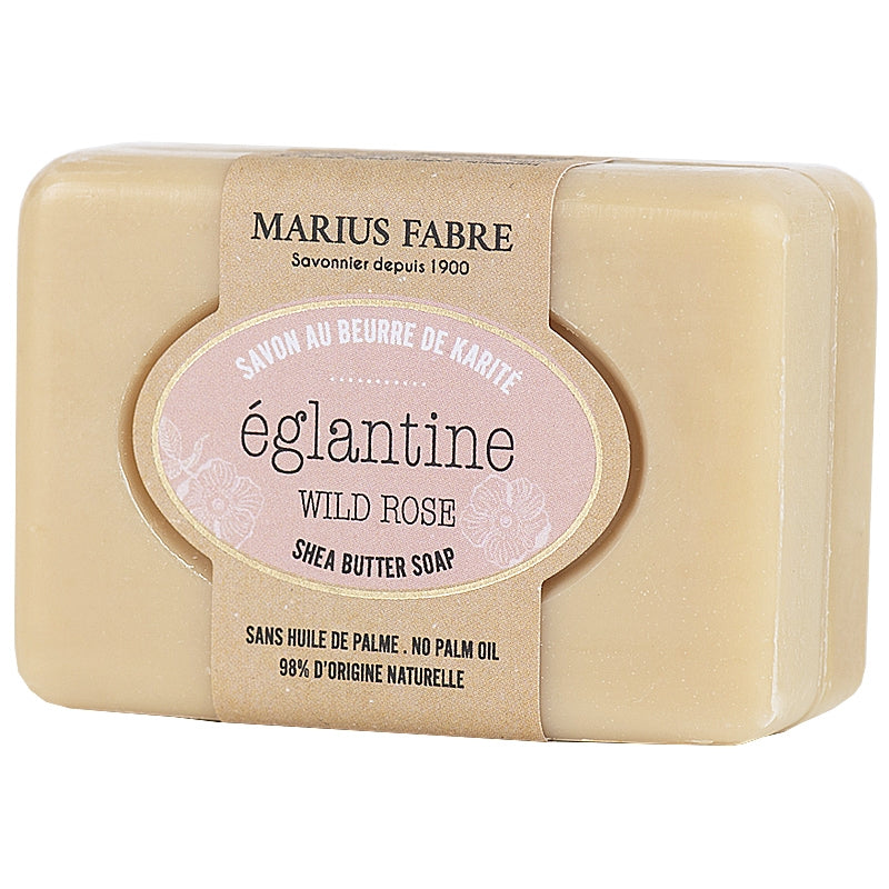 Savonnette au beurre de karite eglantine 100 g marius fabre