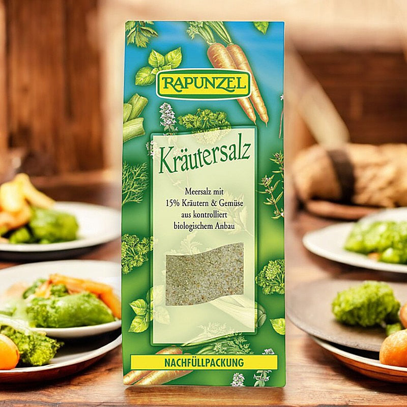 Kräutersalz mit 15 % Bio-Kräutern und -Gemüse – 500 g – Rapunzel