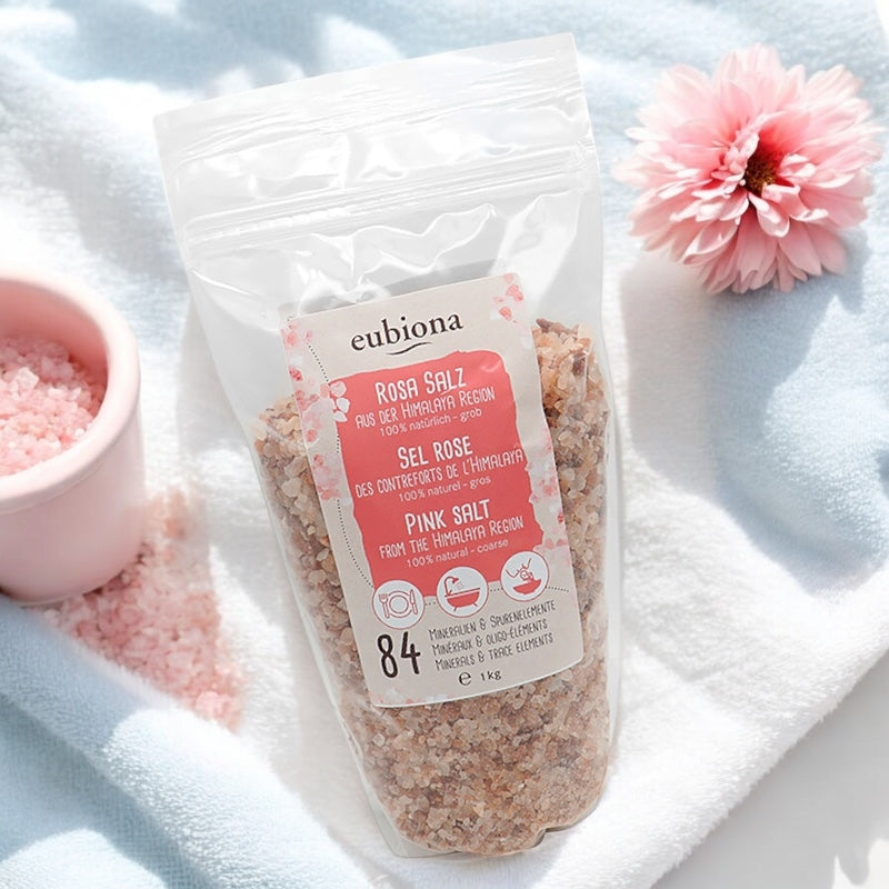 Grobes rosa Himalaya-Salz – 1 kg – Eubiona